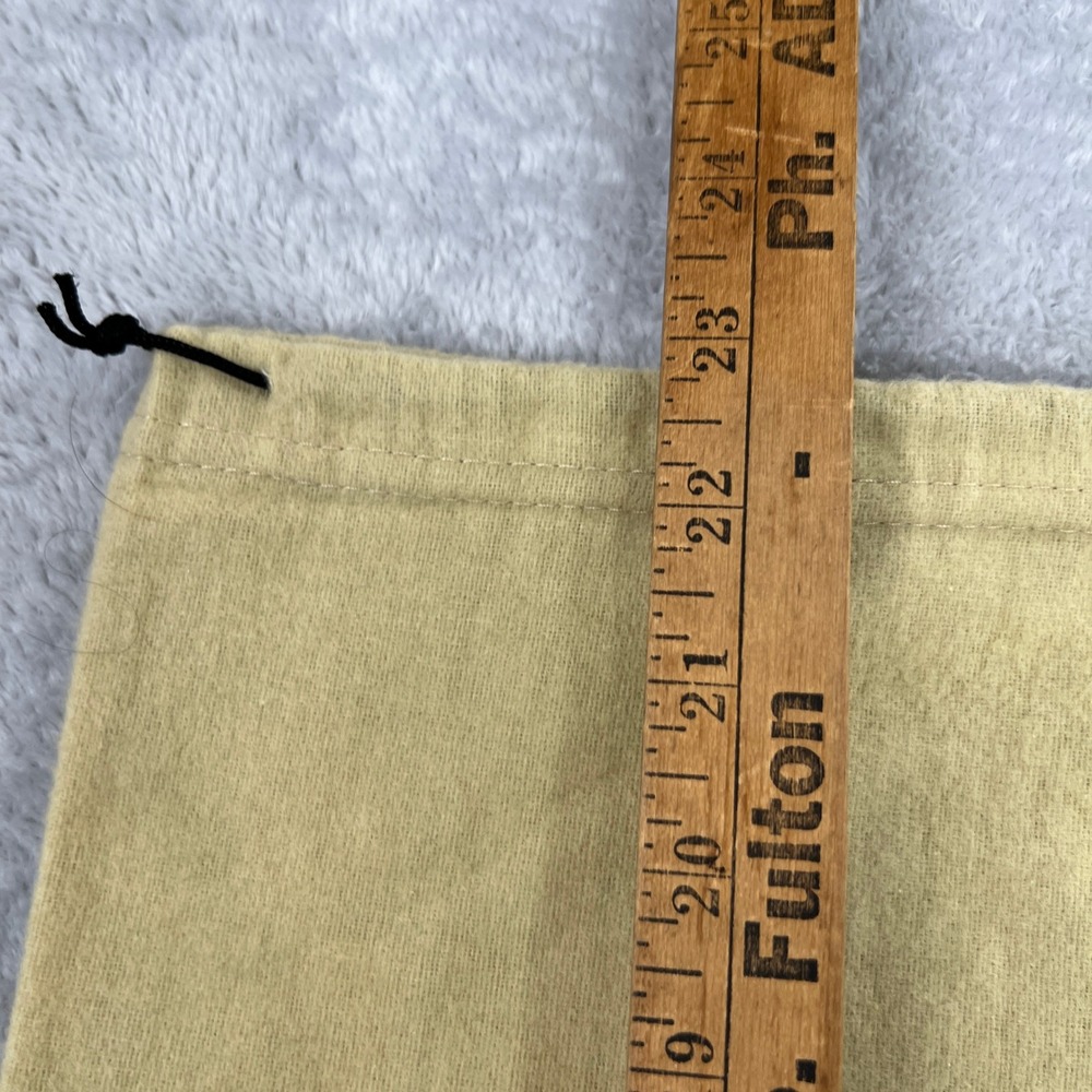 Burberry Prorsum Dust Bag Tan Flannel Large Drawstring Purse Handbag 23.5x23 - Picture 5 of 6